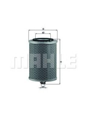 Фильтр масляный OX71D MAHLE KNECHT