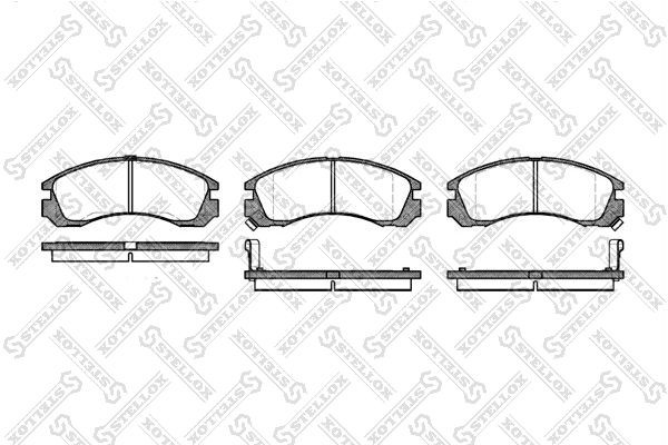 колодки дисковые п.!\ DONGFENG, Mitsubishi Galant 2.0/2.5/2.4GDi 89>/L200 2.5D 9 365-002-SX STELLOX