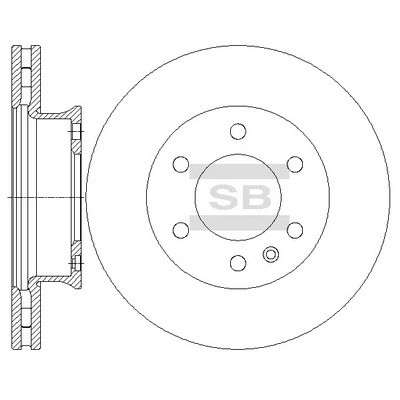 Диск тормозной передний MERCEDES SPRINTER (906) SD5601 SD5601 SANGSIN