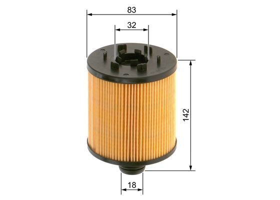 Фильтр масляный вставка F026407273 F026407273 BOSCH