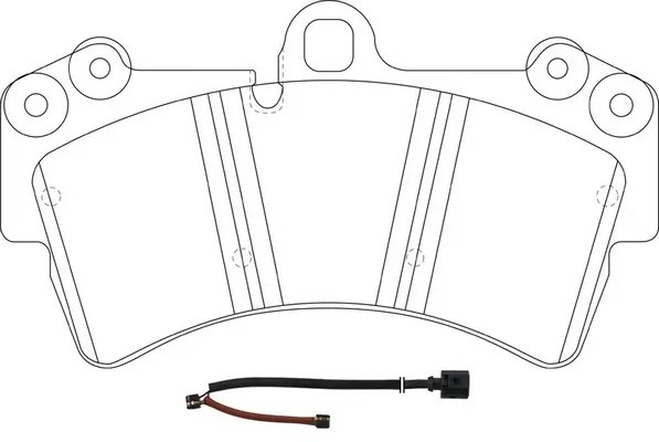 Колодки тормозные передние AUDI Q7/VOLKSWAGEN TOUAREG/PORCSHE CAYENNE 02 R18 BP3 BP33346W SB NAGAMOCHI