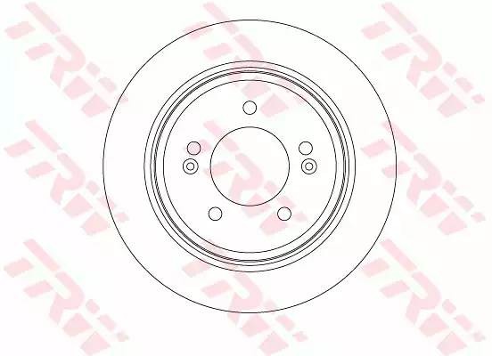 Диск тормозной задний KIA OPTIMA 2012- DF7953 DF7953 TRW