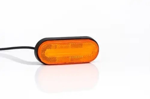 фонарь габаритный! жёлтого цвета, LED 126х51 с проводом 0.5м\ FT070ZLED FRISTOM