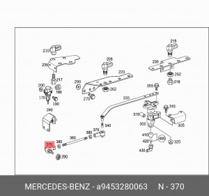наконечник тяги крана! уровня пола M6x1 RHT\ MB Actros A 945 328 00 63 MERCEDES BENZ