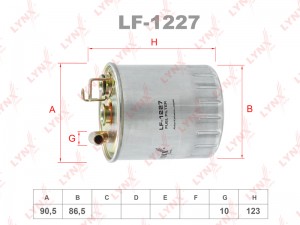 фильтр топливный!\ MB Sprinter/Vito/Vaneo 1.7CDi 98> LF-1227 LYNXAUTO