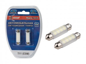 Лампа светодиодная 12V C5W SV8.5-8 блистер (2шт.) XENITE 1009326 XENITE
