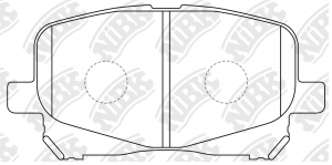 Колодки тормозные TOYOTA Camry (V20) LEXUS передние (4шт.) NIBK PN1448 NIBK