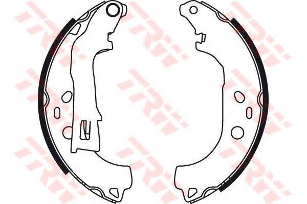 Колодки тормозные FIAT Doblo (05-) задние барабанные (4шт.) TRW GS8738 TRW