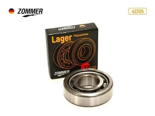 Подшипник 42305 вала вторичного КПП ВАЗ 2108; вала промежуточного ГАЗ Волга, ГАЗ 42305 ZOMMER