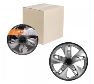 Колпаки колесные декоративные R14 серебро/черный/карбон "AIRLINE" Супер Астра +  AWCC-14-25 AIRLINE