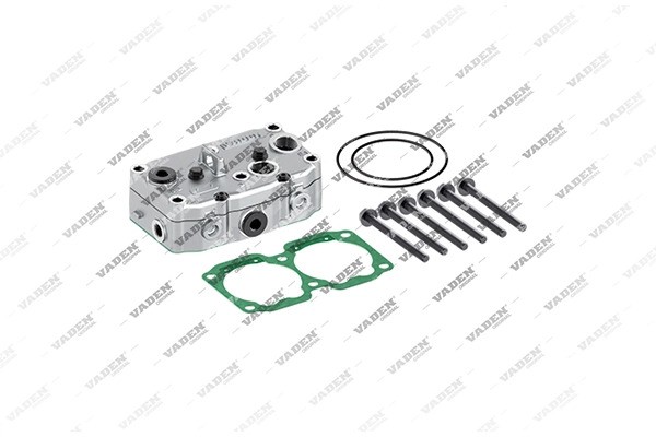 ГБЦ компрессора в сборе+уплотнения+болты VOLVO/DAF/RENAULT WABCO:911 505 150/151 160510 VADEN