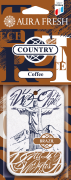 Ароматизатор подвесной картонный (coffee) Country AURA FRESH 23020 AURA FRESH
