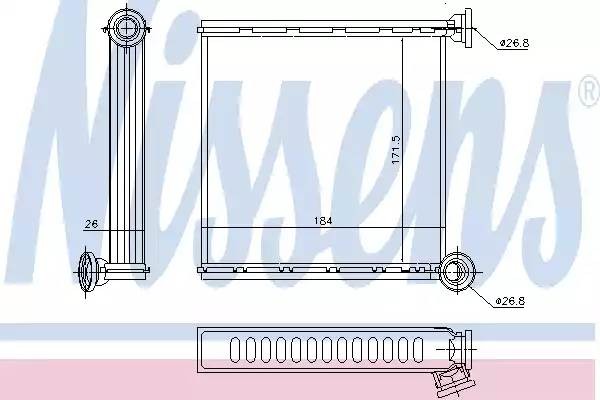 Радиатор печки 73980 73980 NISSENS