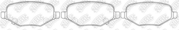 Колодки тормозные дисковые FORD EXPLORER V 11-  PN0698 PN0698 NIBK