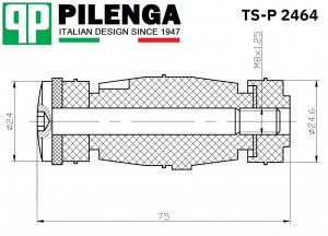 Стойка стабилизатора передняя renault logan TS-P2464 TSP2464 PILENGA