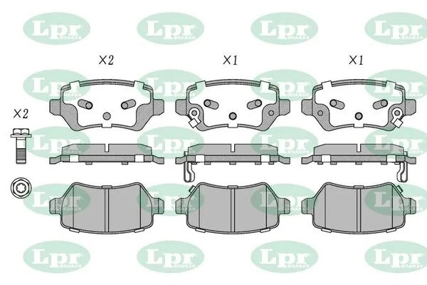 Колодки тормозные дисковые 05P1983 05P1983 LPR