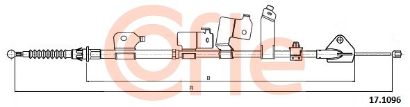 трос ручника левый! L1886/1732\ Toyota Corolla Sedan/Auris 1.4-2.0D-4D 16V 06-07 92171096 COFLE