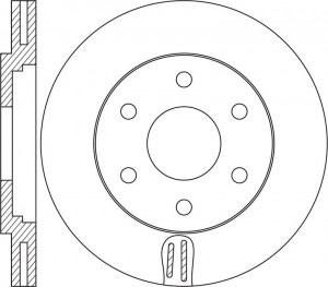 Диск тормозной INFINITI QX80,QX56 (10-) передний (1шт.) NIBK RN1615 NIBK
