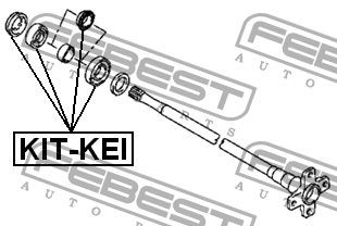 Подшипник задн полуоси комплект SUZUKI IGNIS KIT-KEI KIT-KEI FEBEST