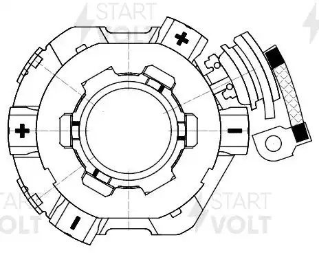 Узел щеточный стартера VBS 1884 START VOLT