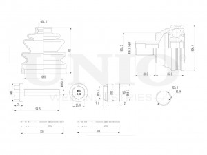 ШРУС внешний CVJ-20001 UNIO