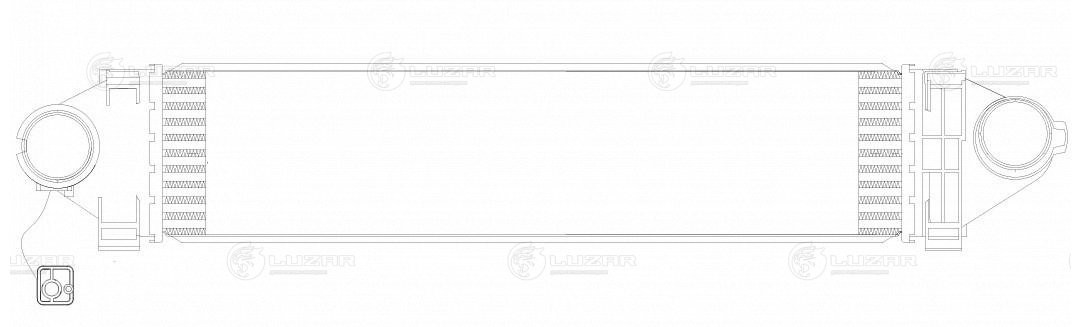 ОНВ (радиатор интеркулера) для а/м Land Rover Freelander (07-) LRIC 1008 LUZAR