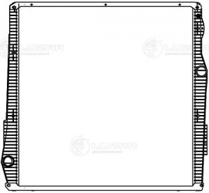 Радиатор SCANIA 5 series (04-) охлаждения двигателя (с рамкой) LUZAR LRC 2804 LUZAR