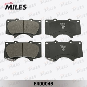 Колодки тормозные передние (Смесь Low-Metallic) LEXUS GX 460/470/MITSUBISHI PAJE E400046 MILES