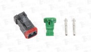 разъём 2х контактный (ответная часть 7802125) (2-pin, 2 уплотнения, фиксатор) (а 7802135 TE PARTS