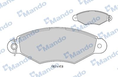Колодки тормозные RENAULT Kangoo (97-09) передние (4шт.) MANDO MBF015129 MANDO