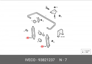 кронштейн стабилизатора! d18\IVECO DAILY 93821237 IVECO
