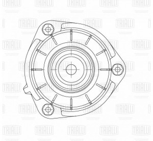 Опора стойки перед. Skoda Octavia (04-),VW Golf (03-),Golf (08-),Passat (05-) (с SA 1852 TRIALLI
