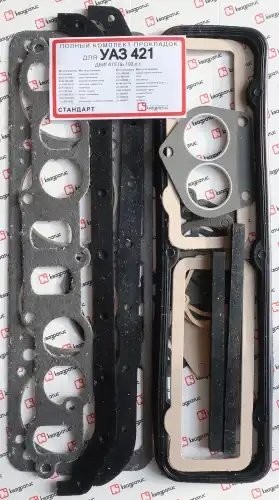Прокладка двигателя УАЗ,ГАЗ дв.УМЗ-421,4213,4216 комплект КВАДРАТИС KVP-421-1000150-02 KVADRATIS
