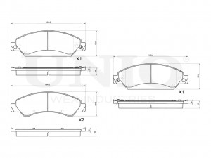 Колодки тормозные диск. передние BRP-20313 UNIO