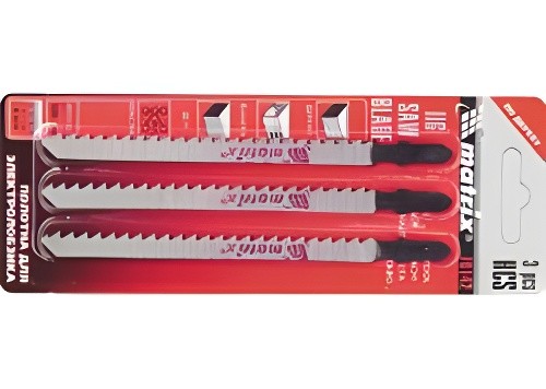 Пилка для лобзика набор 3шт. дерево 90мм MATRIX 78142 MATRIX