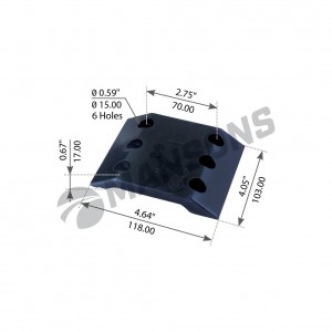 подушка опоры седла !(р) 105x116x16 нижняя 1x \Jost JSK 37 C/CZ/CW MGSP5 MANSONS