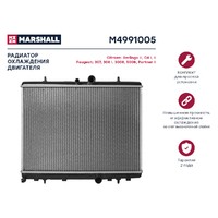 Радиатор охл. двигателя Citroen Berlingo II 08-  C4 I II 04- Peugeot 307 00-  Pa M4991005 MARSHALL