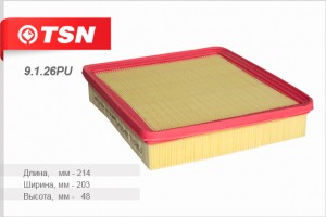 фильтр воздушный!\Mitsubishi Colt/Lancer 1.3-2.0& 16V 96> 9126PU TSN