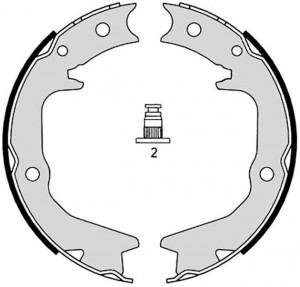 S54519 колодки тормозные! барабанные ручника\ Mitsubishi Outlander 2.0-3.0 03> S 54 519 BREMBO