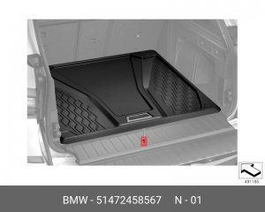 Фасонный коврик багажного отделения !BASIS \BMW X5 G05 51 47 2 458 567 BMW