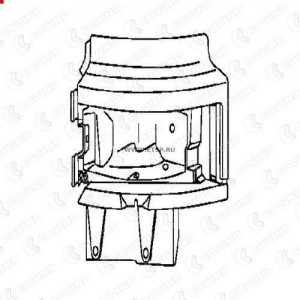 корпус фары! левый\ Scania R.114/124/144, P.94/114/124 144155 COVIND