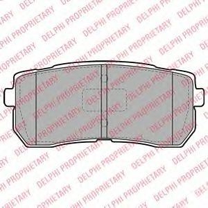 LP2095 колодки дисковые з.\ KIA Carnival 2.7i V6/2.9 CRDi 06> LP2095 DELPHI