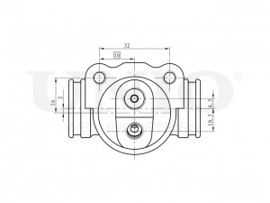 Цилиндр тормозной колесный BRC-20501 UNIO