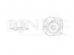 Опора амортизатора передняя левая RMP-13080 UNIO