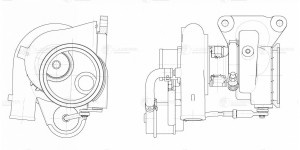 Турбокомпрессор для ам Peugeot Boxer III ,Citroen Jumper III (06-) 2.2D (TD03) ( LAT 2022 LUZAR