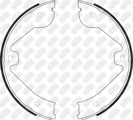 Колодки стояночного тормоза VW TOUAREG 2003-2010 FN0638 FN0638 NIBK