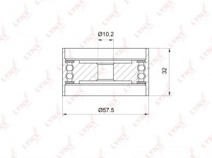 Ролик направляющий / ГРМ подходит для LEXUS IS200 99-05, TOYOTA Mark2/Cresta/Cha PB-3035 LYNXAUTO