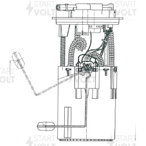 Модуль топливного насоса для а/м Toyota AvensiS(03-)2.0i SFM1913 SFM 1913 START VOLT