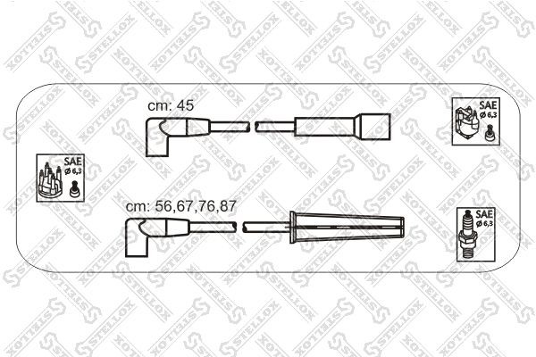 к-кт проводов!\ Daewoo Espero 1.8/2.0 95> 10-30042-SX STELLOX