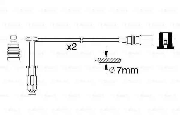 К-т в/в проводов 0986356311 0 986 356 311 BOSCH